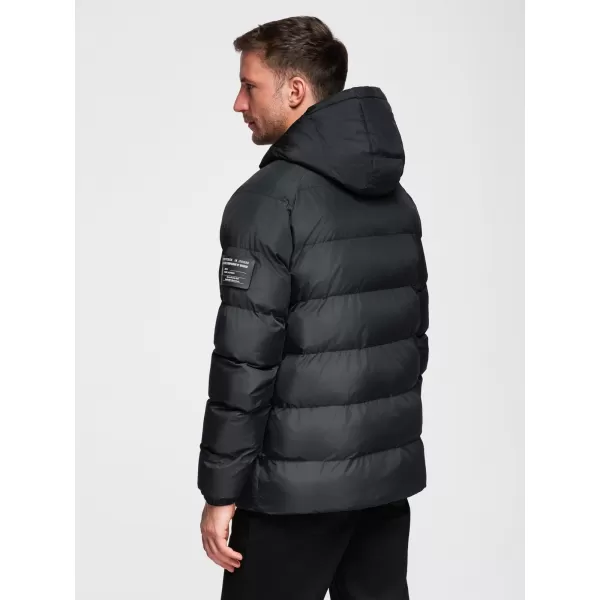  Jachetă pentru bărbați OMBRE OM-JAHP-0302 NEGRU 