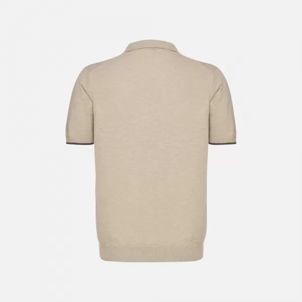  Tricou pentru bărbați GEOX KNIT G012318 BEJ 