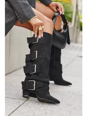 Cizme de dama BOTO ISAVELLE 39162 NEGRU