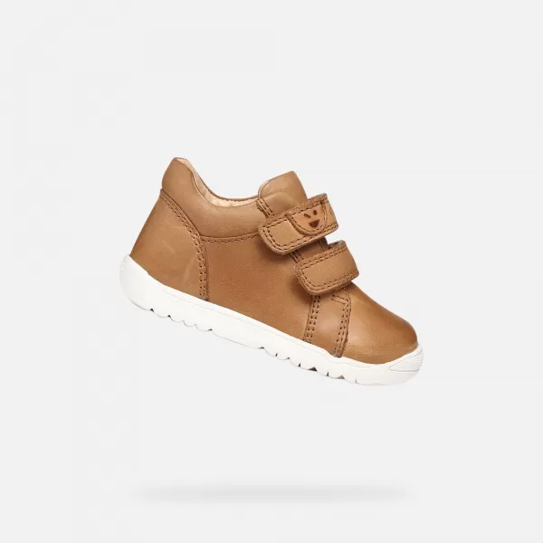 Adidași pentru băieți GEOX MACCHIA B254NB000CLC6627 MARO DESCHIS 