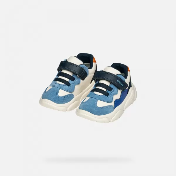  Adidași pentru băieți GEOX CIUFCIUF B455RB0FU22C0652 ALBASTRU 
