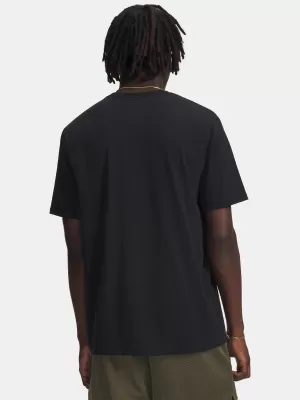 Tricou pentru bărbați UNDER ARMOUR UA M 60/40S ARMOR GLOBE SS 6009261-001 NEGRU