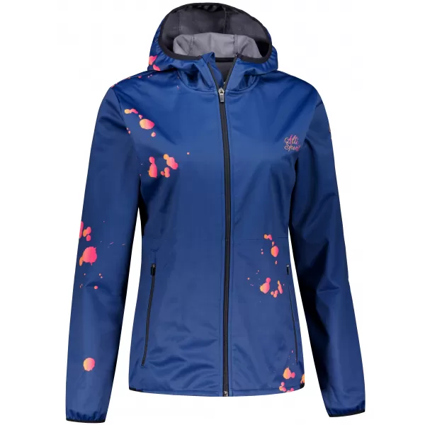  Jachetă softshell premium pentru femei ALTISPORT VOJ/ALW077JACK01 BLEUMARIN/PORTOCALIU 