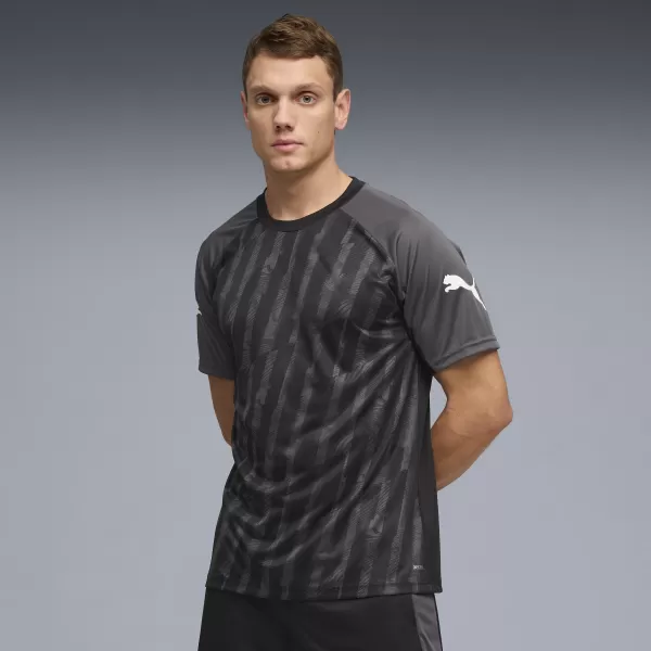  Tricou funcțional pentru bărbați PUMA INDIVIDUALLIGA GRAPH JERSEY 660578_03 PUMA NEGRU/PUMA ALB 