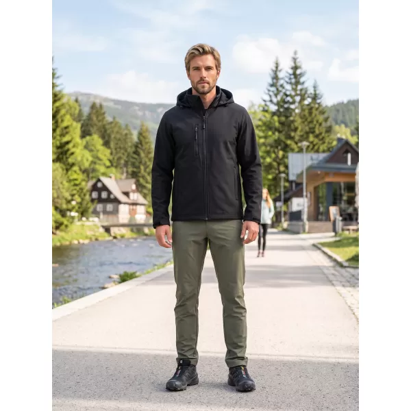  Jachetă softshell pentru bărbați ALTISPORT NoPrint NP/ALM845 NEGRU 