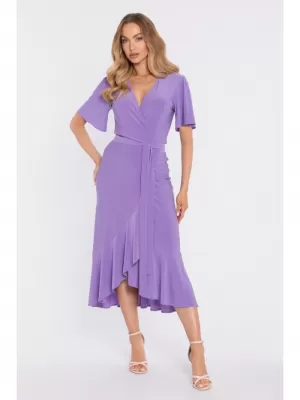 Rochie MOE M912 VIOLET DESCHIS