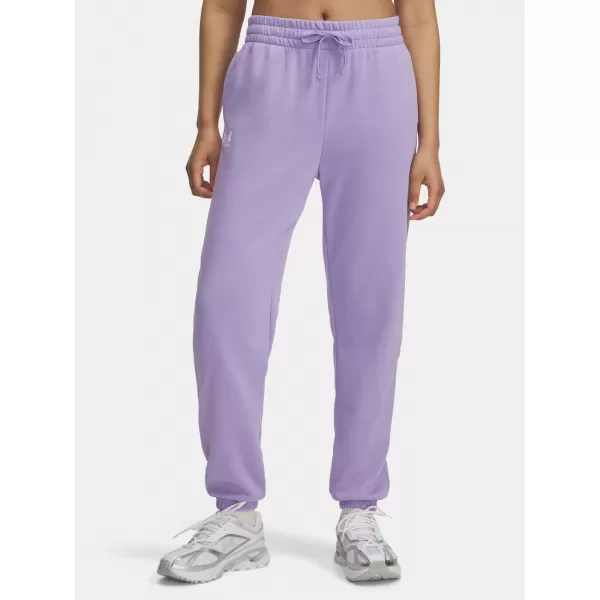  Pantaloni de trening pentru femei UNDER ARMOUR UA RIVAL TERRY JOGGERS 1382735-538 VIOLET 