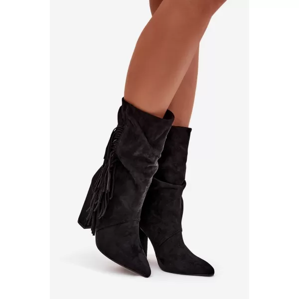  Pantofi de dama BOTO ZATEPLENÉ 40514 NEGRU 