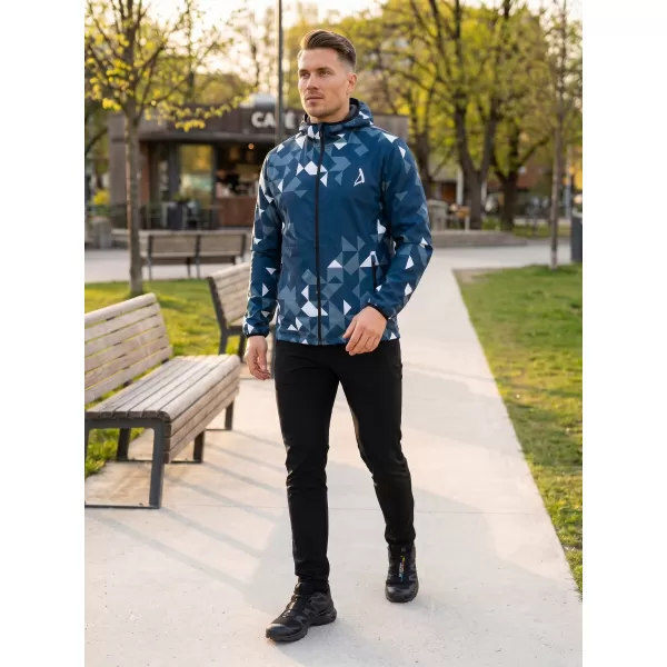  Jachetă softshell premium pentru bărbați ALTISPORT VOJ/ALM108JACK01 BLEUMARIN/ALB 