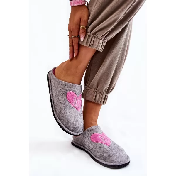  Papuci de damă BIG STAR KK276020 GRI/ROZ Pantofi Big Star 