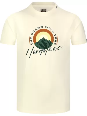 Tricou pentru bărbați NORDBLANC SUNRISE NBSMT8152 ALB