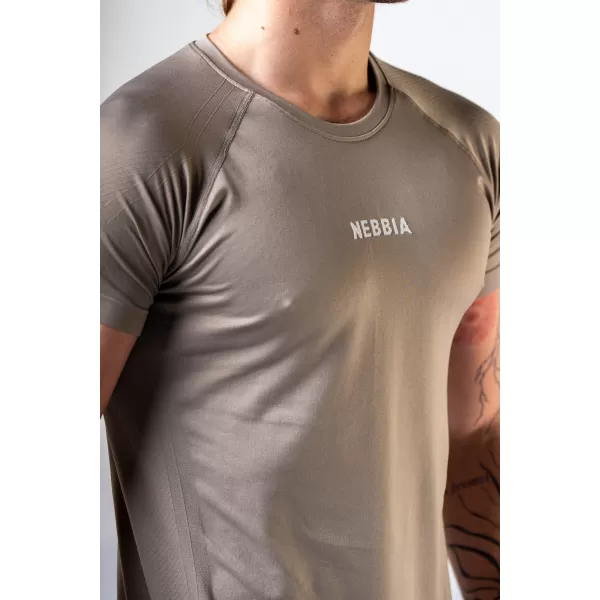  Tricou fără cusături cu mâneci scurte POWER 900 LIGHT BROWN ASH Nebbia 