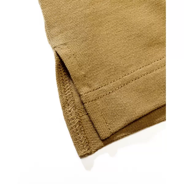  Tricou pentru bărbați cu guler BRANDIT 4215 NISIP 