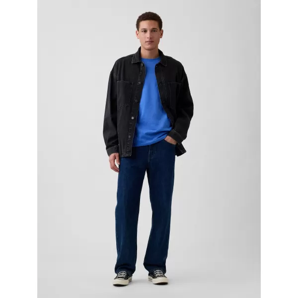 Tricou pentru bărbați GAP LOGO CREW TEE 842063-69 BELLE BLUE 