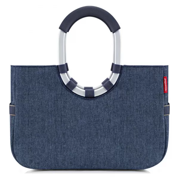  Sac REISENTHEL Loopshopper M HERINGBONE ALBASTRU ÎNCHIS 