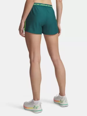 Pantaloni scurți de damă UNDER ARMOUR TECH PLAY UP SHORTS 1389882-338 VERDE