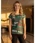 Tricou de Crăciun premium pentru femei ALTISPORT VOJ/ALWVN9TR06 VERDE