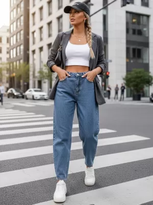 Pantaloni de dama DSTREET UY2929 ALBASTRU