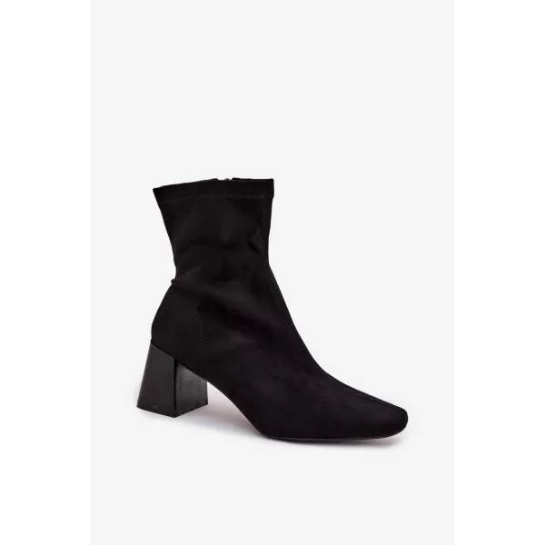  Pantofi de dama cu toc BOTO OLIANNE 40587 NEGRU 