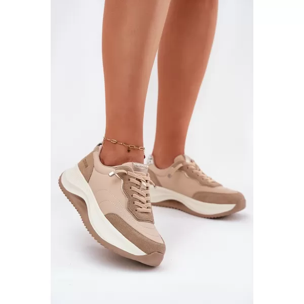  Adidasi de dama BIG STAR RR274A345 BEI Pantofi Big Star 
