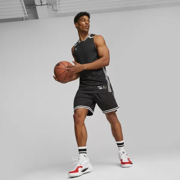  Maieu funcțional pentru bărbați PUMA HOOPS TEAM GAME JERSEY 676628-01 PUMA NEGRU 