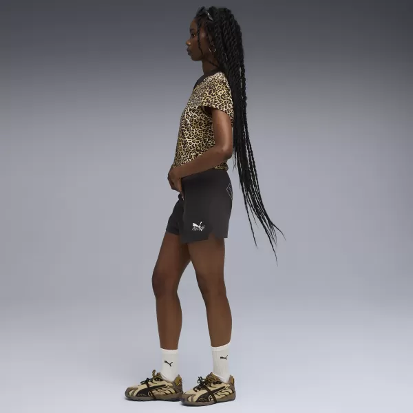  Tricou pentru femei PUMA X A$AP ROCKY BABY TEE 636099-05 BEJ CALD/AOP 