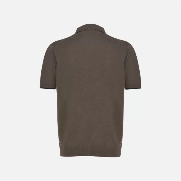  Tricou pentru bărbați GEOX KNIT G012317 KAKI 