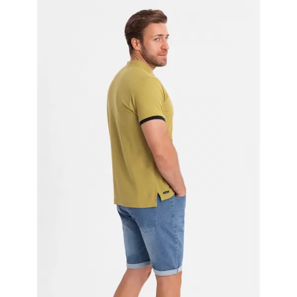  Tricou pentru bărbați OMBRE OM-TSCT-0156 MĂSLINE 