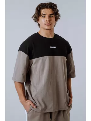 Tricou supradimensionat POWER 898 LIGHT BROWN ASH Nebbia
