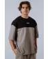 Tricou supradimensionat POWER 898 LIGHT BROWN ASH Nebbia