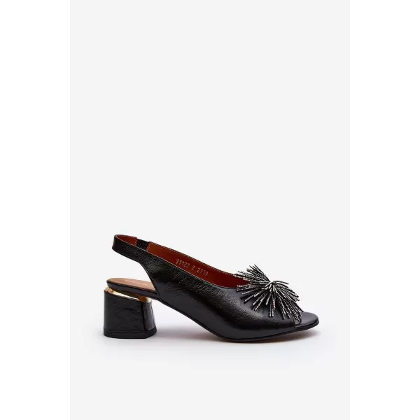  Sandale de dama LAURA MESSI 2595 NEGRU 