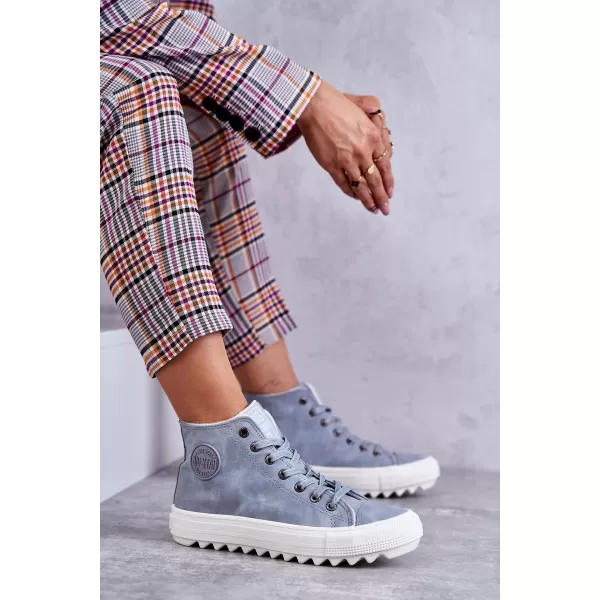  Adidași de damă BIG STAR EE274115 ALBASTRU DESCHIS Pantofi Big Star 