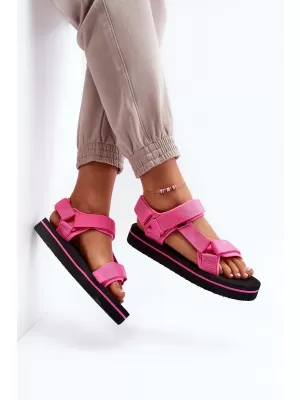 Sandale de dama LEE COOPER LCW-23-34-2613 NEGRU/FUCSIA