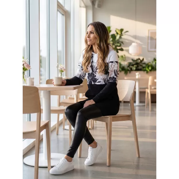  Hanorac de dama ALTISPORT HETHER NEGRU/ALB 