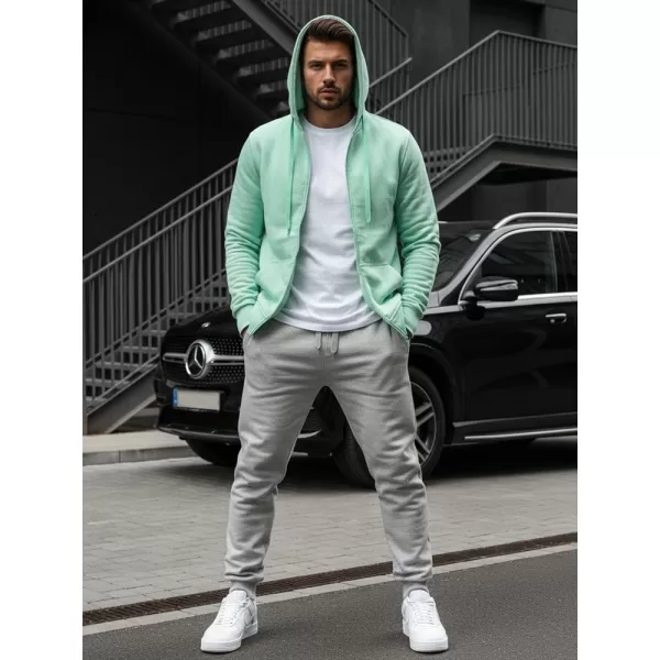  Hanorac pentru bărbați DSTREET BX5231 VERDE DESCHIS 
