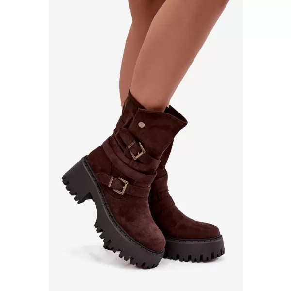  Pantofi de dama cu toc BOTO NERELISA 40379 MARO 