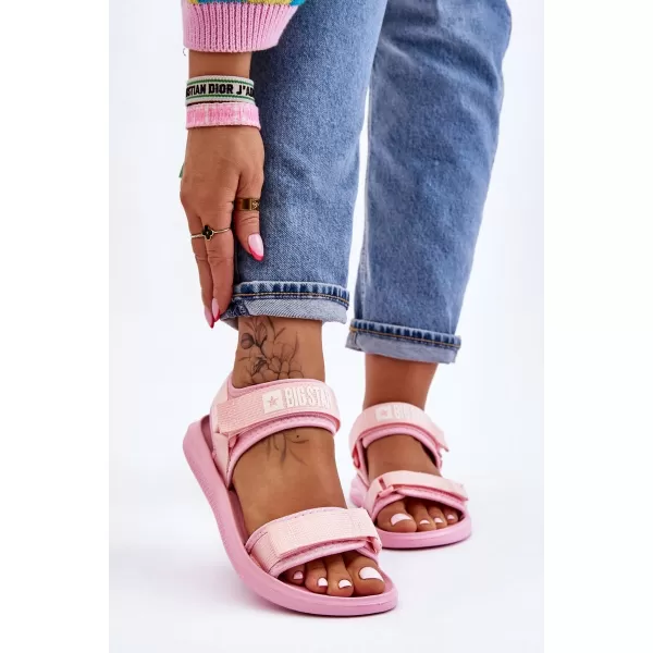  Sandale dama BIG STAR LL274729 ROZ Pantofi Big Star 