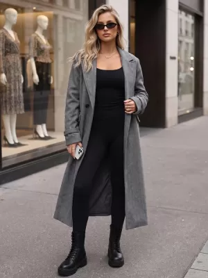 Palton de damă DSTREET 1 NY0839 GRI ÎNCHIS