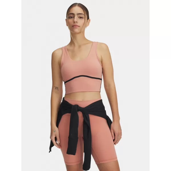  Maieu de damă UNDER ARMOUR MERIDIAN PIPED CROP TANK 6003529-696 ROZ 