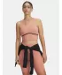 Maieu de damă UNDER ARMOUR MERIDIAN PIPED CROP TANK 6003529-696 ROZ