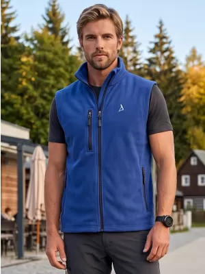 Vestă din lână pentru bărbați ALTISPORT ALM002525 ALBASTRU REGAL