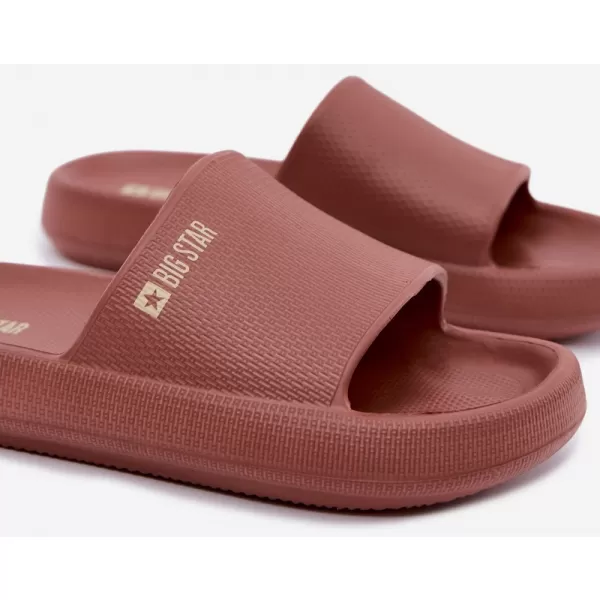  Papuci de damă BIG STAR SHOES UU274088 NUANȚE DE ROȘU 