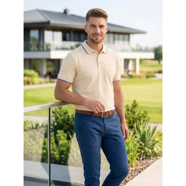  Tricou pentru bărbați cu guler MALFINI FOCUS 232 MIGDALE 