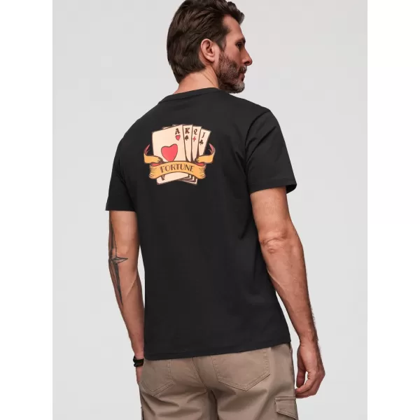  Tricou pentru bărbați OMBRE OM-TSPT-0257 NEGRU 