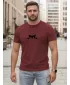 Tricou pentru bărbați DSTREET NX5102R-BU BURGUNDIA