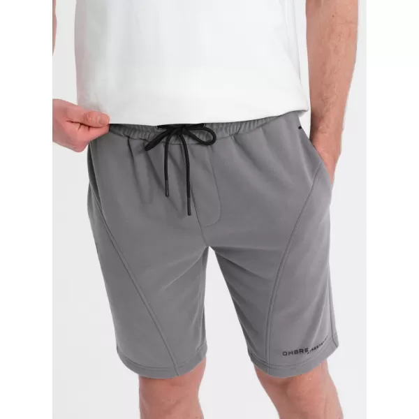  Set de pantaloni scurți pentru bărbați OMBRE Z127 ALBASTRU DESCHIS/GRI 