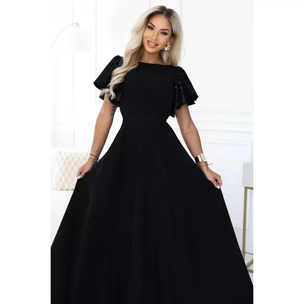  Rochie NUMOCO 694-1 NEGRU 