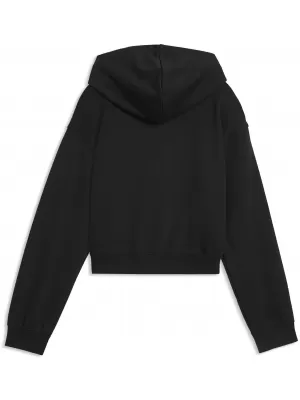 Hanorac pentru copii PUMA ESS 2 COLOR NO. 1 LOGO SHORT LENGTH HOOD 68607255 PUMA NEGRU/LEVĂNȚICĂ DESCHISĂ