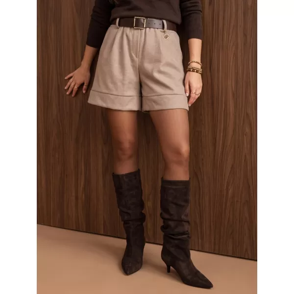  Pantaloni scurți de damă DSTREET SY0628 BEJ 