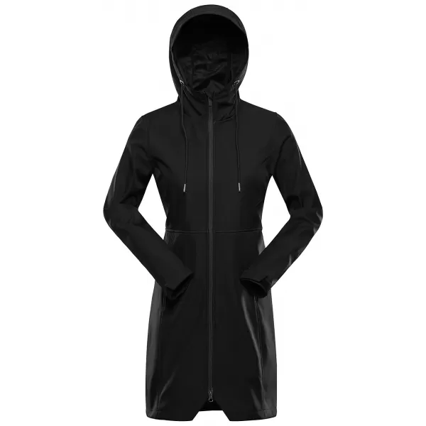  Palton cald de damă softshell ALPINE PRO IBORA 2 NEGRU 